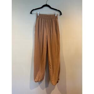 Manifest Offline Tan Elastic Waist Jogger Pants – Size XS